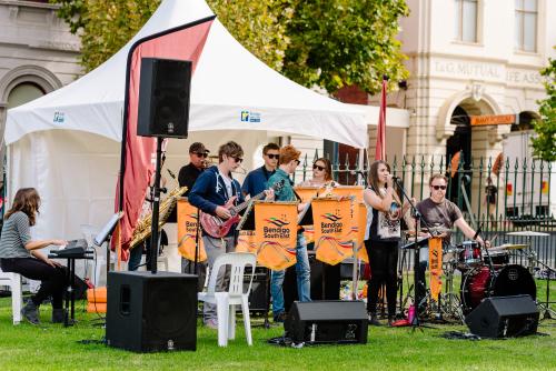 school band in Rosalind Park